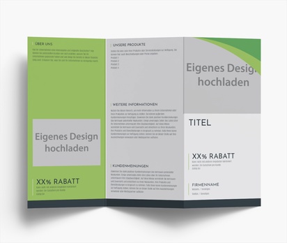 Designvorschau für Designgalerie: Falzflyer, Zickzackfalz DL (99 x 210 mm)
