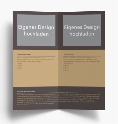 Designvorschau für Designgalerie: Falzflyer, Einbruchfalz DL (99 x 210 mm)