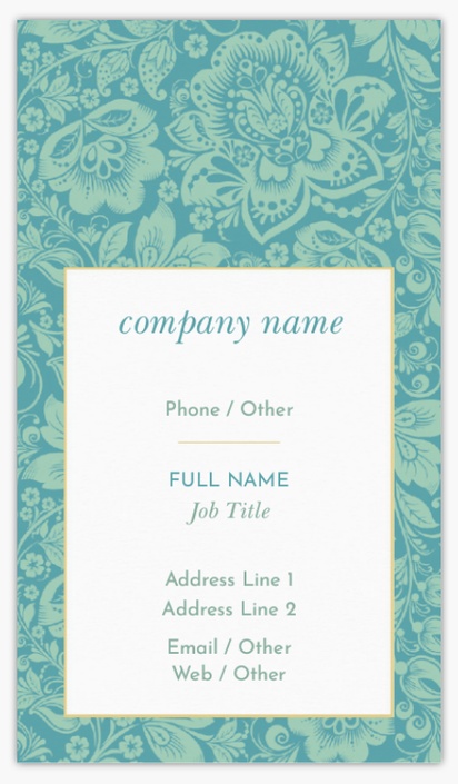 Design Preview for Design Gallery: Fashion & Modelling Matte Visiting Cards, Standard (89 x 51 mm)