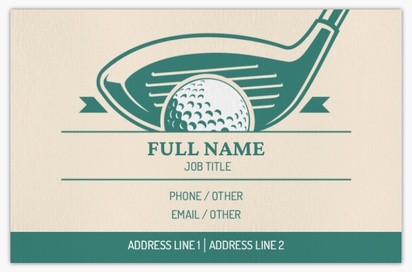 Design Preview for Design Gallery: Sports Specific Natural Uncoated Business Cards