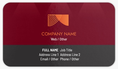 Design Preview for Design Gallery: Theater Rounded Corner Business Cards, Standard (3.5" x 2")