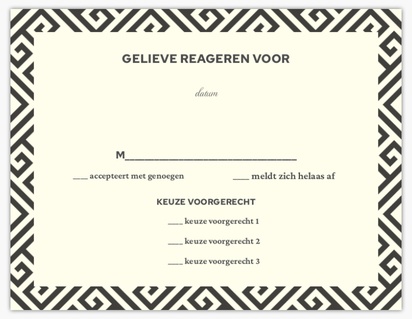 Voorvertoning ontwerp voor Ontwerpgalerij: Patronen en teksten Antwoordkaarten, 13.9 x 10.7 cm