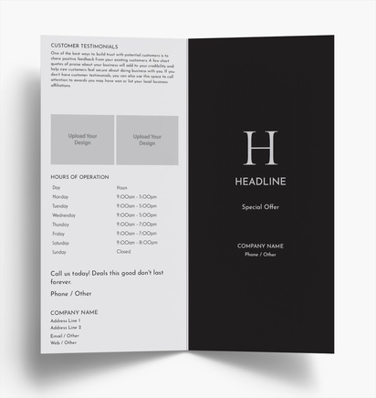 Design Preview for Design Gallery: Business Services Flyers & Leaflets, Bi-fold DL (99 x 210 mm)
