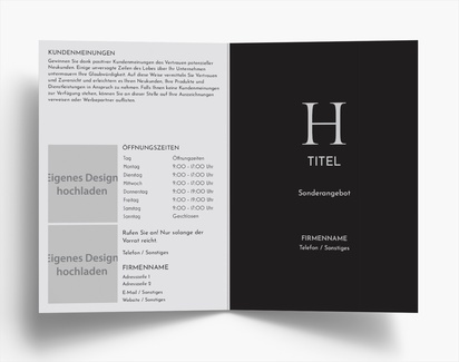 Designvorschau für Designgalerie: Falzflyer Finanzen & Versicherungen, Einbruchfalz A6 (105 x 148 mm)