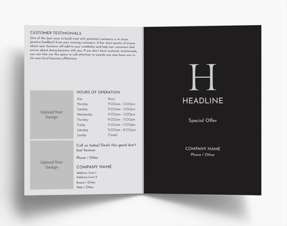 Design Preview for Design Gallery: Finance & Insurance Folded Leaflets, Bi-fold A6 (105 x 148 mm)