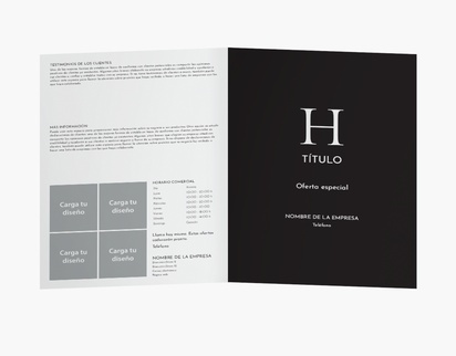 Vista previa del diseño de Galería de diseños de folletos plegados para finanzas y seguros, Díptico A4 (210 x 297 mm)