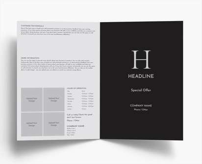 Design Preview for Design Gallery: Conservative Folded Leaflets, Bi-fold A4 (210 x 297 mm)