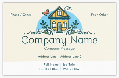 Design Preview for Design Gallery: Nursery Schools Ultra-Thick Business Cards, Standard (85 x 55 mm)