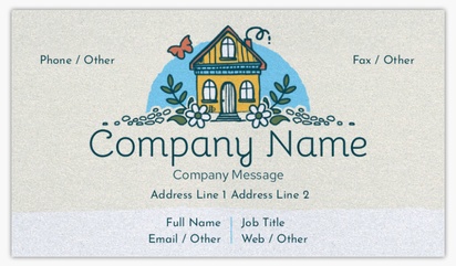 Design Preview for Fun & Whimsical Pearl Business Cards Templates, Standard (3.5" x 2")