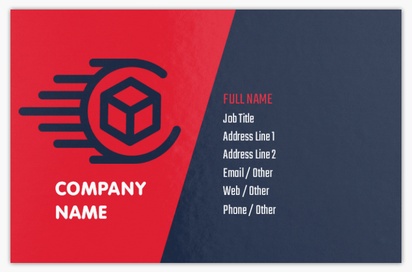 Design Preview for Design Gallery: Courier Services Ultra-Thick Business Cards, Standard (85 x 55 mm)