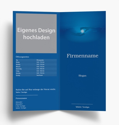 Designvorschau für Designgalerie: Falzflyer Religiös & Geistig, Einbruchfalz DL (99 x 210 mm)