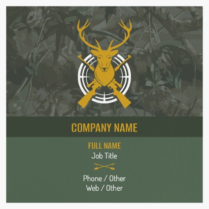 Design Preview for Design Gallery: Hunting & Fishing Natural Textured Business Cards