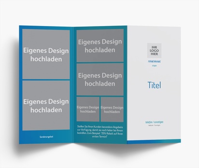 Designvorschau für Designgalerie: Falzflyer Buchhaltung & Steuer, Zickzackfalz DL (99 x 210 mm)