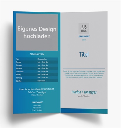 Designvorschau für Designgalerie: Falzflyer Buchhaltung & Steuer, Einbruchfalz DL (99 x 210 mm)
