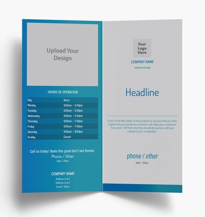 Design Preview for Design Gallery: Conservative Flyers and Pamphlets, Bi-fold DL