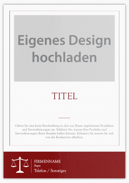 Designvorschau für Designgalerie: Flyer und Falzflyer Recht, öffentliche Sicherheit & Politik,  Ohne Falz A5 (148 x 210 mm)