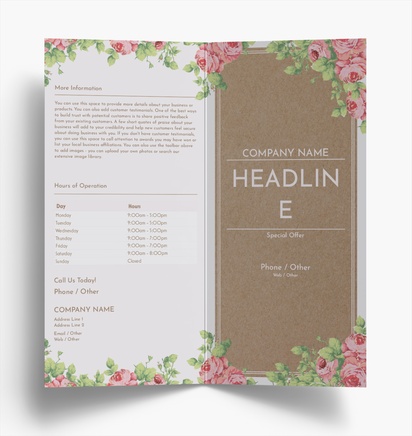 Design Preview for Design Gallery: Nail Salons Folded Leaflets, Bi-fold DL (99 x 210 mm)