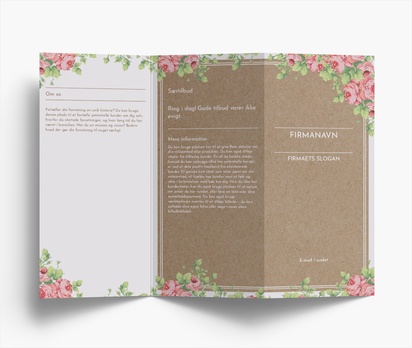 Forhåndsvisning af design for Designgalleri: Blomster og grønt Brochurer, Z-fals DL (99 x 210 mm)