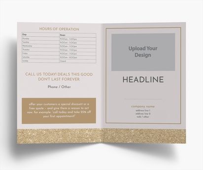 Design Preview for Design Gallery: Skin Care Folded Leaflets, Bi-fold A5 (148 x 210 mm)