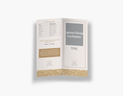 Designvorschau für Designgalerie: Falzflyer Friseursalons, Einbruchfalz DL (99 x 210 mm)