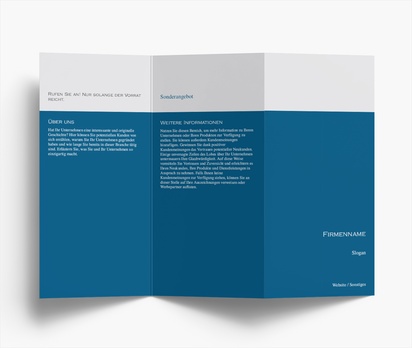 Designvorschau für Designgalerie: Falzflyer Recht, öffentliche Sicherheit & Politik, Zickzackfalz DL (99 x 210 mm)