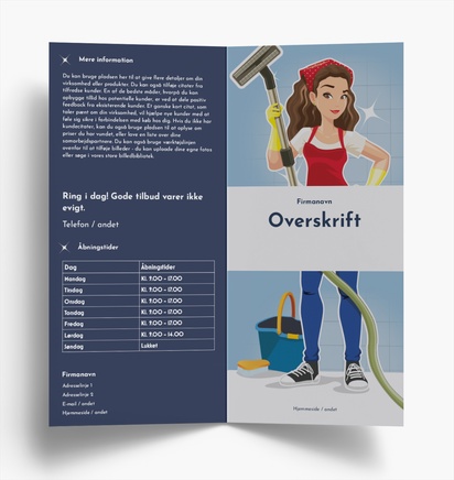 Forhåndsvisning af design for Designgalleri: Sjovt og fjollet Brochurer, Midterfals DL (99 x 210 mm)