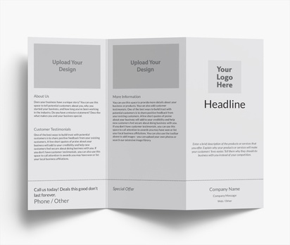 Design Preview for Design Gallery: Conservative Flyers & Leaflets, Z-fold DL (99 x 210 mm)