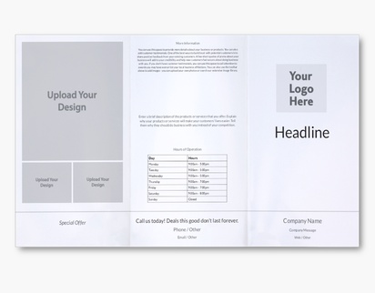 Design Preview for  Custom Brochures Templates, 9" x 16" Tri-fold