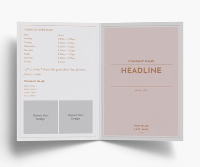 Design Preview for Design Gallery: Beauty & Spa Brochures, Bi-fold A5