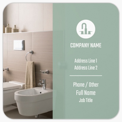 Design Preview for Design Gallery: Kitchen & Bathroom Remodelling Rounded Corner Business Cards, Rounded Square (65 x 65 mm)
