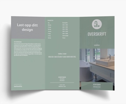 Forhåndsvisning av design for Designgalleri: Rørlegging Brosjyrer, 3-fløyet DL (99 x 210 mm)