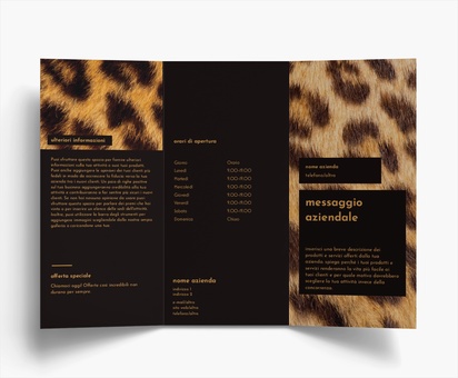 Anteprima design per Galleria di design: dépliant pieghevoli per animali, 2 pieghe a portafoglio DL (99 x 210 mm)