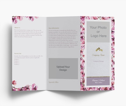 Design Preview for Design Gallery: Florists Folded Leaflets, Z-fold DL (99 x 210 mm)
