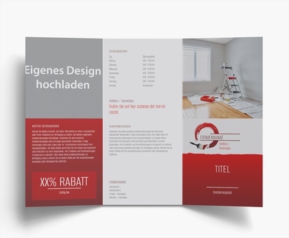 Designvorschau für Designgalerie: Falzflyer Malerei & Wandverkleidung, Wickelfalz DL (99 x 210 mm)