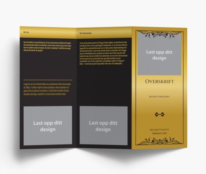 Forhåndsvisning av design for Designgalleri: Antikviteter Brosjyrer, Z-falsing DL (99 x 210 mm)