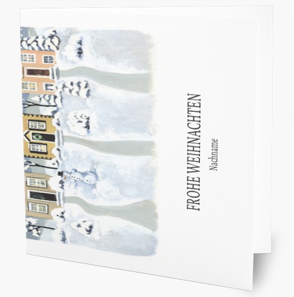 Designvorschau für Designgalerie: Weihnachtskarten Personalisierbare Grüße, 14 cm x 14 cm  Klappformat