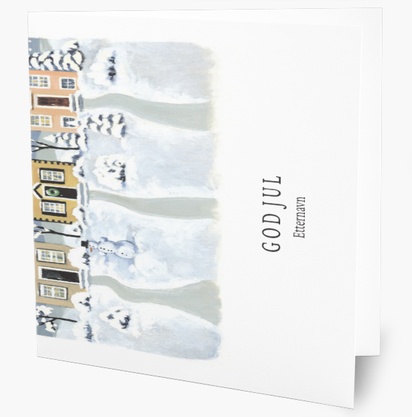Forhåndsvisning av design for Designgalleri: Tradisjonell og klassisk Julekort, 14 cm x 14 cm  Dobbelt