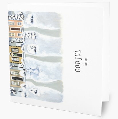 Förhandsgranskning av design för Designgalleri: Vinterlandskap Egna julkort 2023, 14 cm x 14 cm  Vikt
