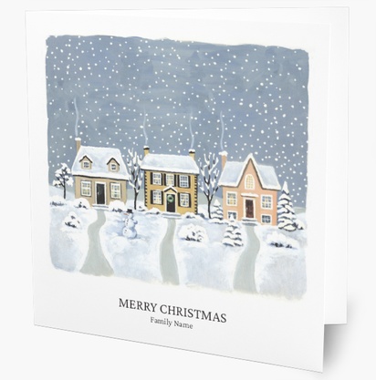 Design Preview for Design Gallery: Christmas Personalized Christmas Cards, Square 14 x 14 cm