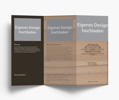 Designvorschau für Designgalerie: Flyer und Falzflyer Retro, Zickzackfalz DL (99 x 210 mm)