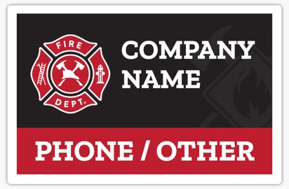 A firefighter fire fighter red gray design