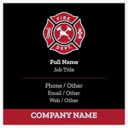 Design Preview for Design Gallery: Public Safety Pearl Business Cards