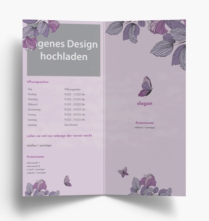 Designvorschau für Designgalerie: Falzflyer Einzelhandel, Einbruchfalz DL (99 x 210 mm)