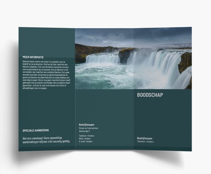 Voorvertoning ontwerp voor Ontwerpgalerij: Kunst en entertainment Folders, Drieluik DL (99 x 210 mm)