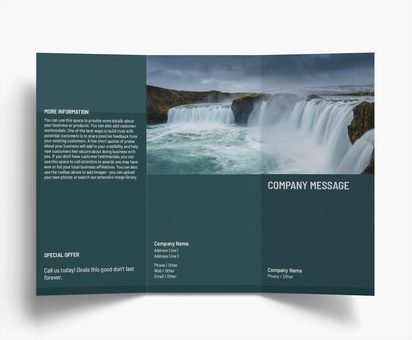 Design Preview for Design Gallery: Nature & Landscapes Flyers & Leaflets, Tri-fold DL (99 x 210 mm)