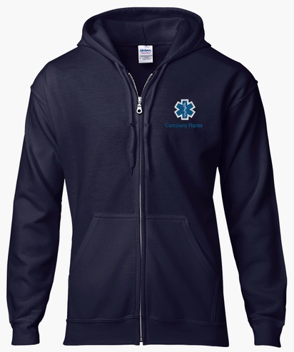 Design Preview for Templates for Health & Wellness Zip Up Hoodies 