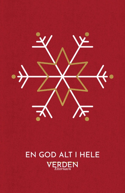 Forhåndsvisning av design for Designgalleri: Julekort, 18.2 x 11.7 cm  Ensidig