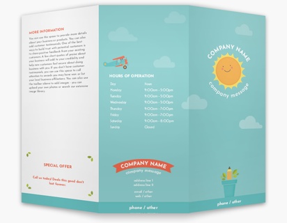 Design Preview for Nursery Schools Custom Brochures Templates, 8.5" x 11" Tri-fold
