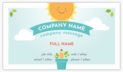 Design Preview for Fun & Whimsical Ultra Thick Business Cards Templates