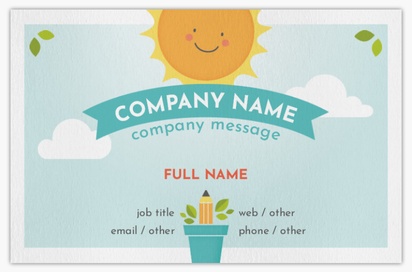 Design Preview for Design Gallery: Nursery Schools Natural Uncoated Business Cards